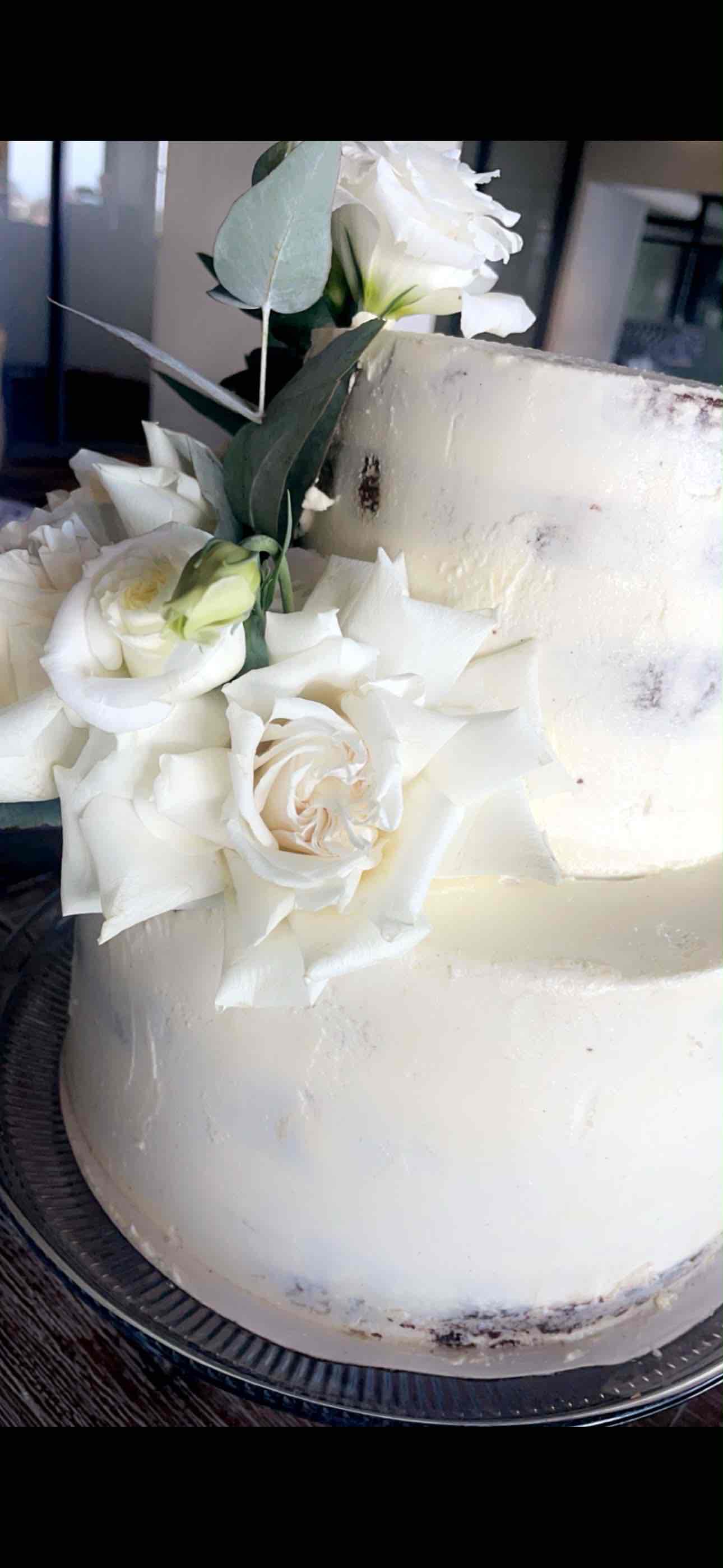 Ivory & white florals